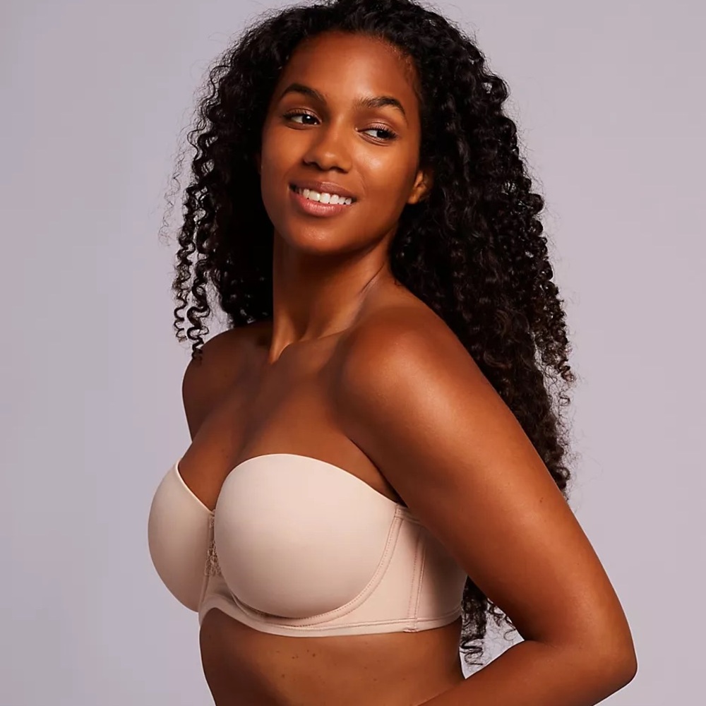 Vanity Fair Strapless Smooth T-Shirt Bra in Nude